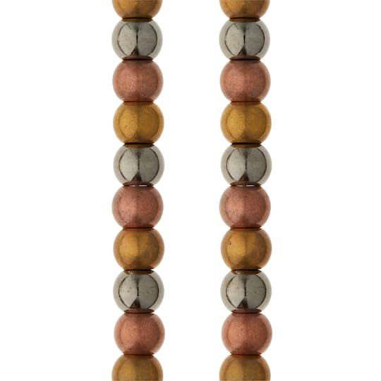 Metallic Large Hole Acrylic Round Beads, 11mm by Bead Landing™